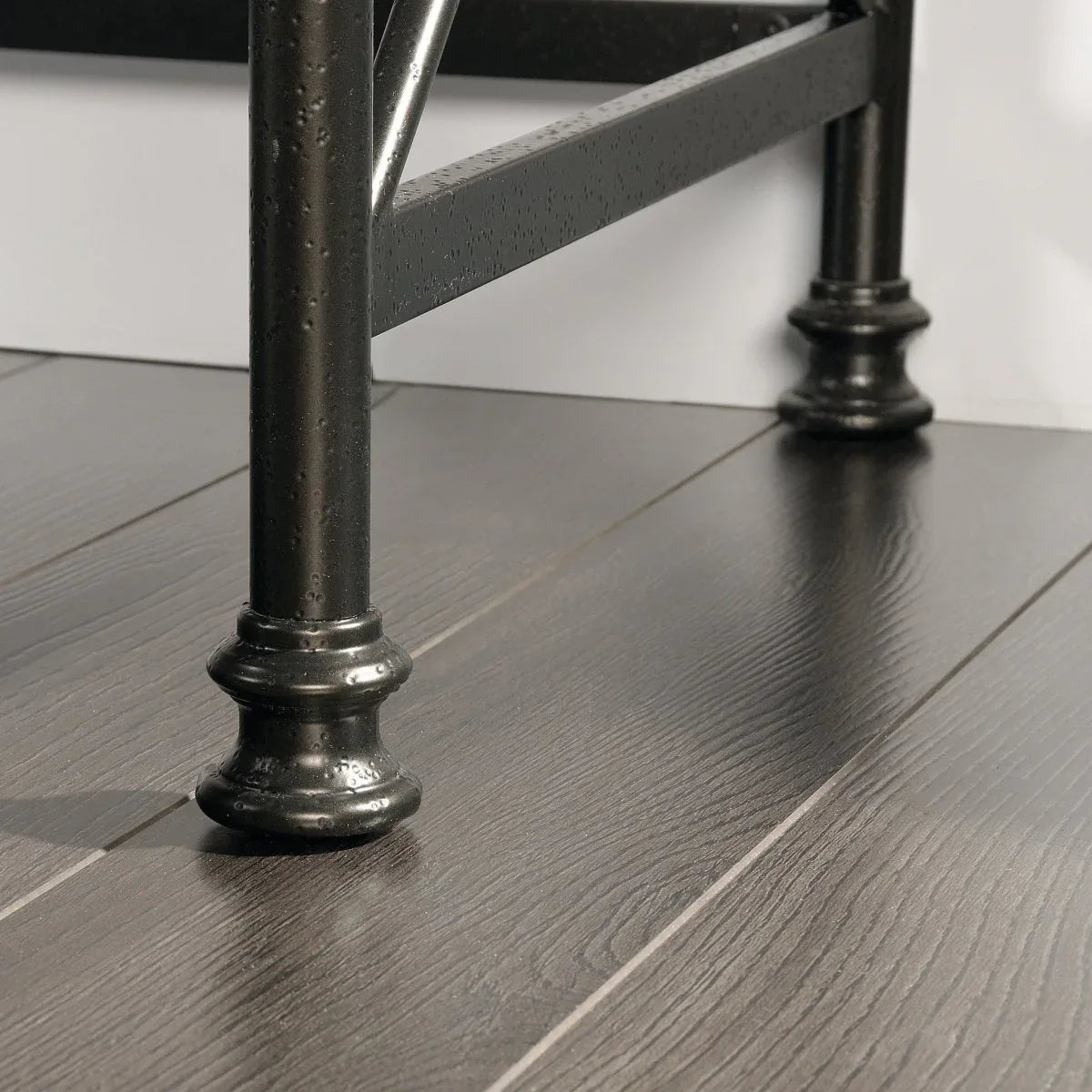 Industrial Brown L-Shaped Engineered Wood Computer Desk - Omega Lifestyles