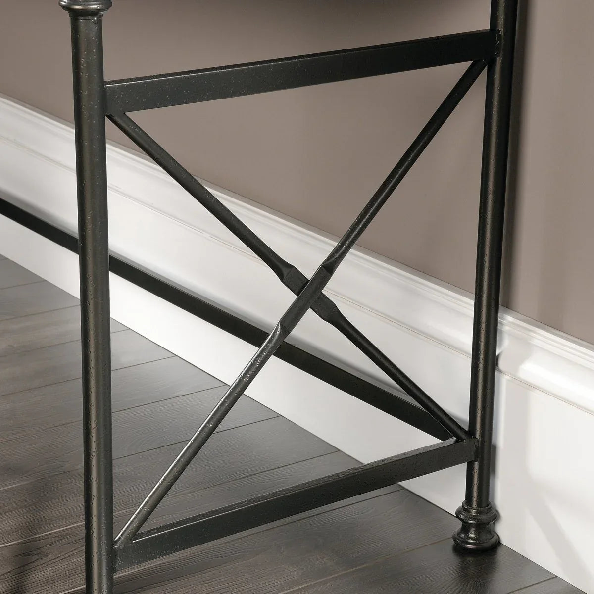 Industrial Brown L-Shaped Engineered Wood Computer Desk - Omega Lifestyles