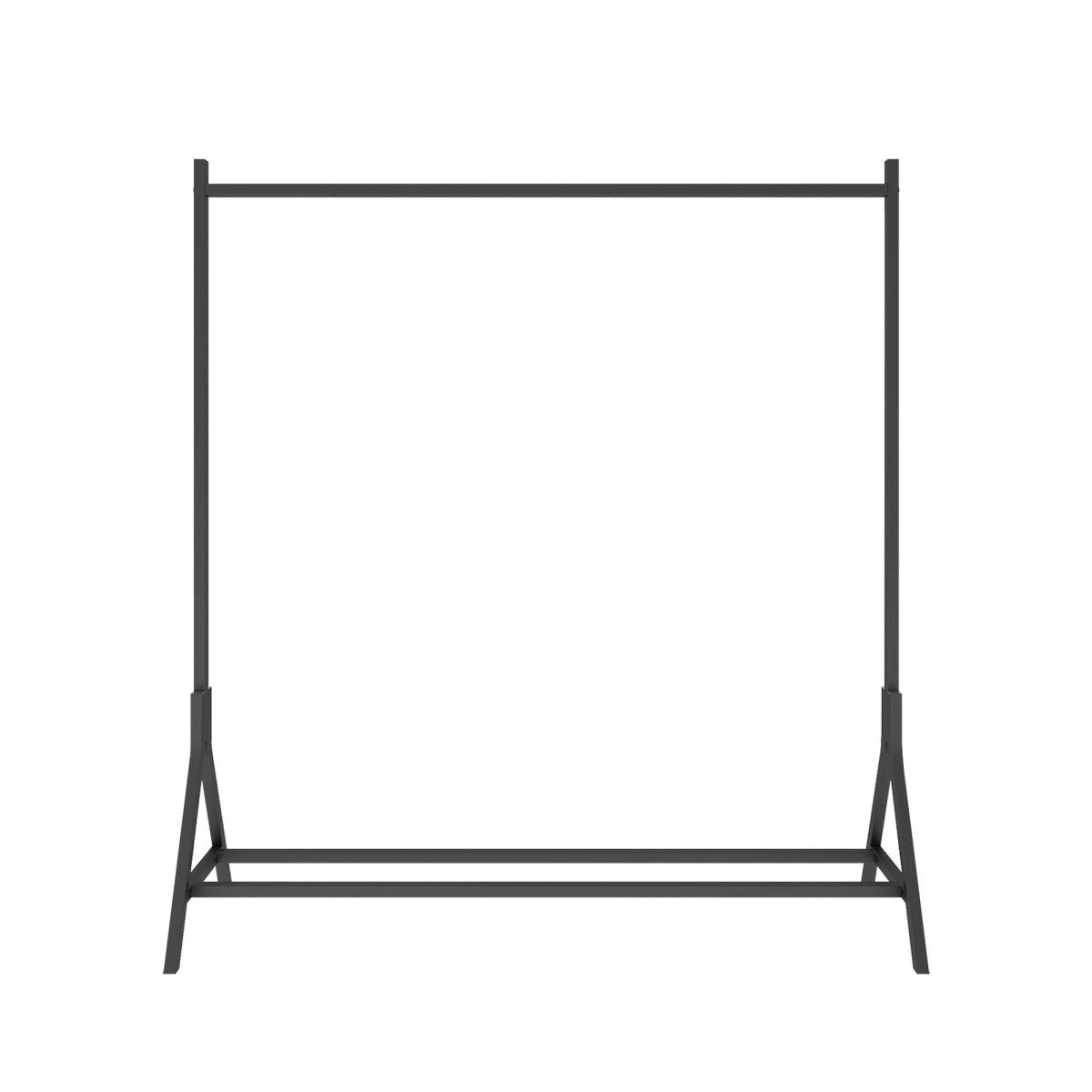 Industrial Vintage Metal Freestanding Garment Rack With Shoe Shelf - Serenova - Omega Lifestyles