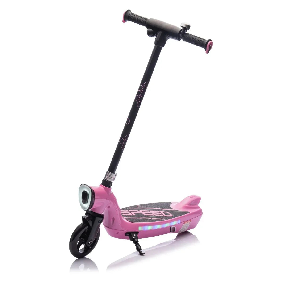 Kids Electric Ride-On Scooter With Kickstand And LED Lights - Omega Lifestyles