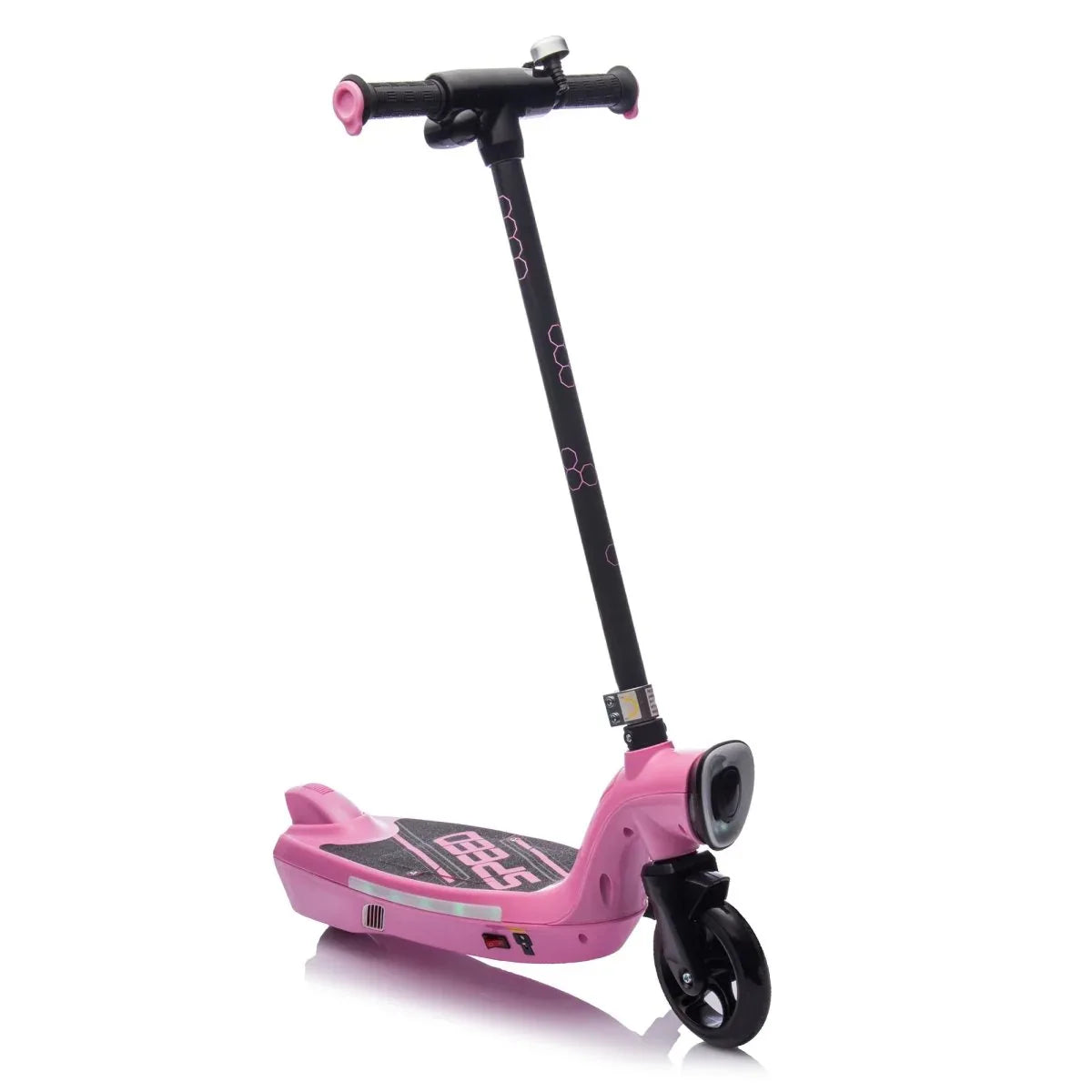 Kids Electric Ride-On Scooter With Kickstand And LED Lights - Omega Lifestyles