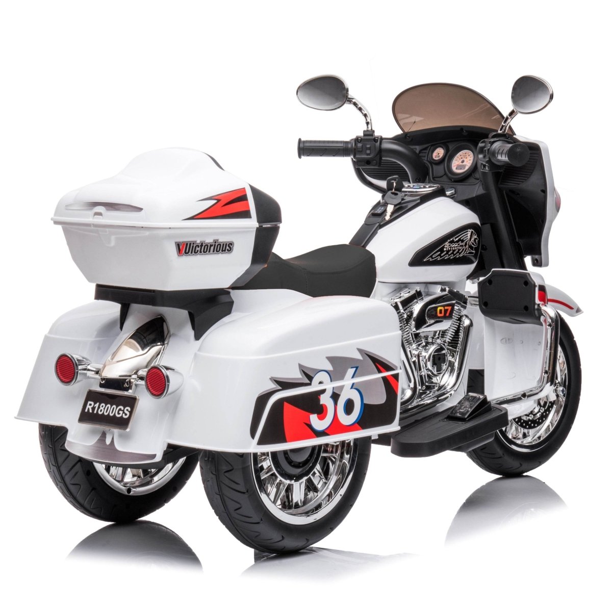 Kids Electric Two - Seat 12V Ride On Motorcycle With Storage - Serenova - Omega Lifestyles