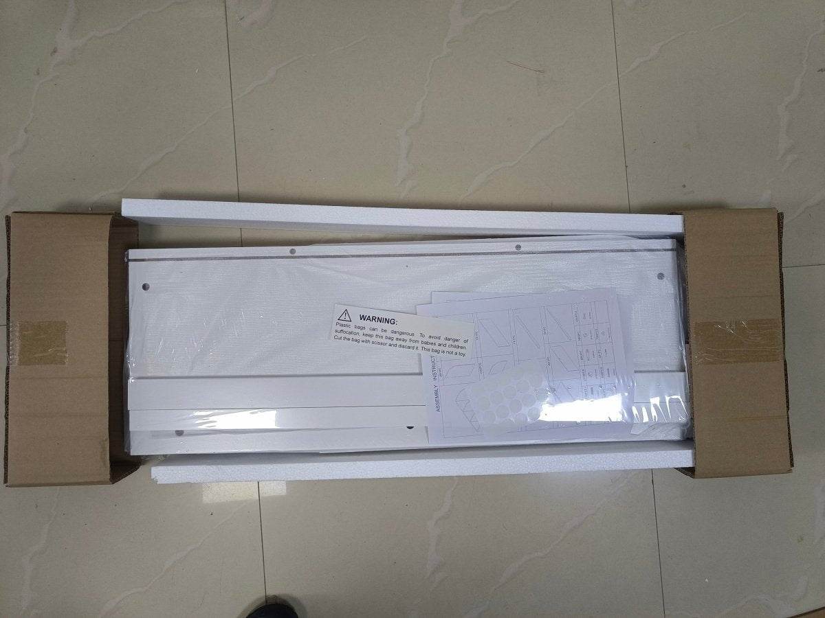 Kids White MDF Bookcase With 4 Compartments Storage - Sleep Galleria