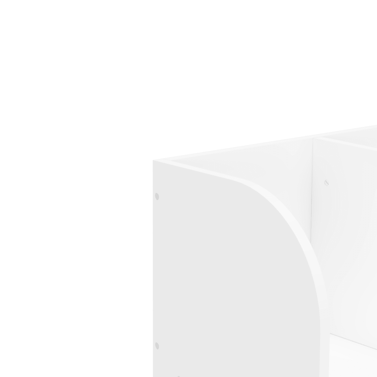 Kids White MDF Bookcase With 4 Compartments Storage - Sleep Galleria