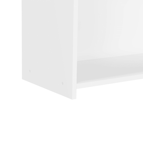 Kids White MDF Bookcase With 4 Compartments Storage - Sleep Galleria