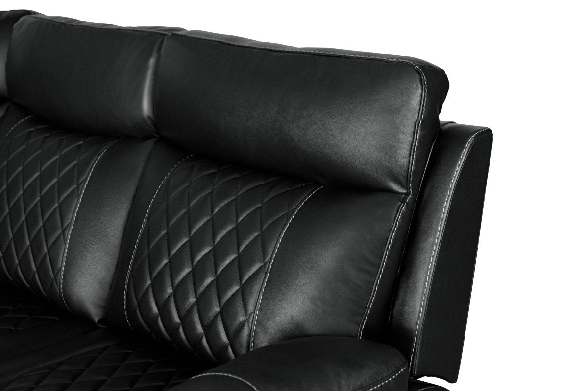 Manual Reclining PU Foam Padding Five - Seat Recliner Sofa - Serenova - Omega Lifestyles