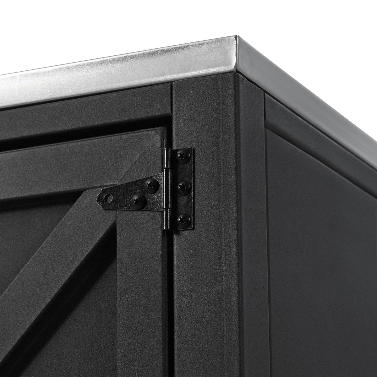 Matte Black Outdoor Movable Stainless Steel Kitchen Sink Station - Omega Lifestyles