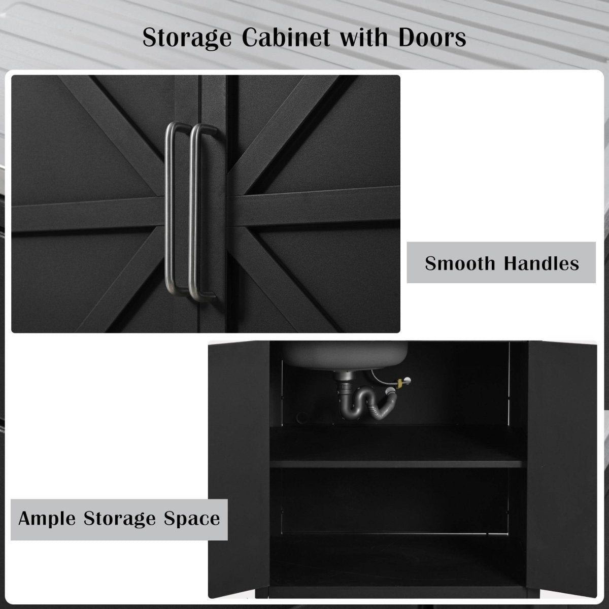 Matte Black Outdoor Movable Stainless Steel Kitchen Sink Station - Omega Lifestyles