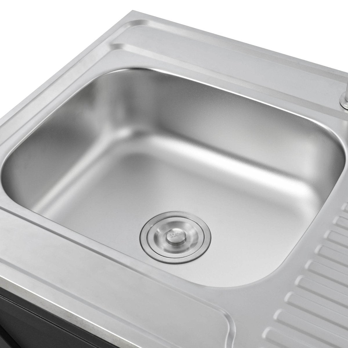 Matte Black Outdoor Movable Stainless Steel Kitchen Sink Station - Omega Lifestyles