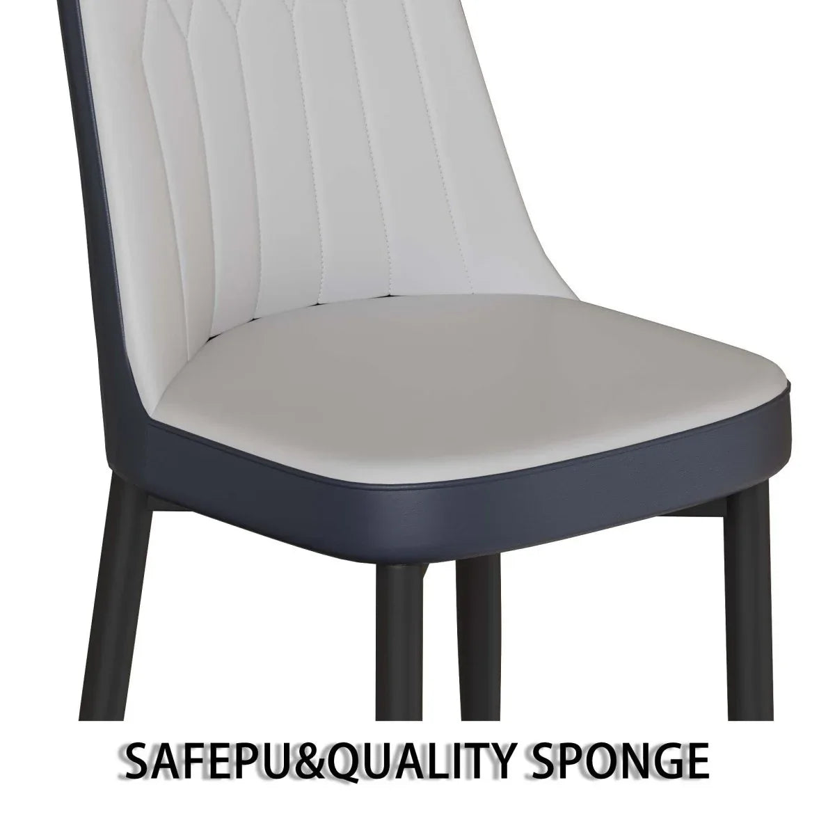 Medieval Modern MDF Dining Table And PU Chair Set - Omega Lifestyles