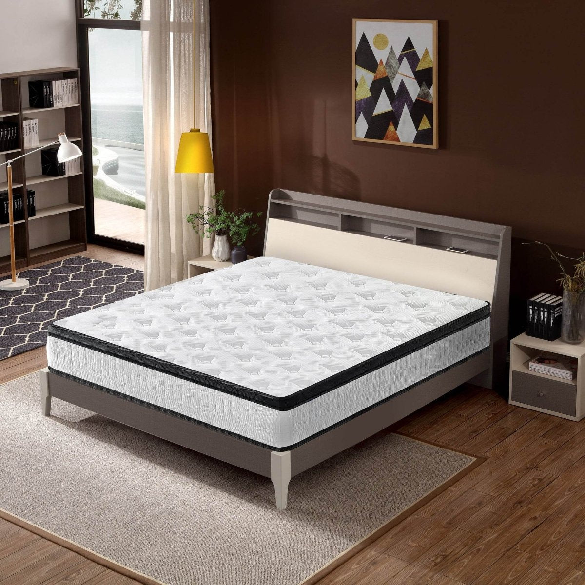 Medium 12-Inch Hybrid Memory Foam Pocket Spring Mattress - Sleep Galleria