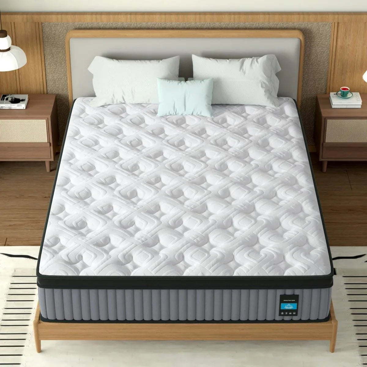 Medium 14-Inch Hybrid Memory Foam Pocket Spring King Mattress - Omega Lifestyles