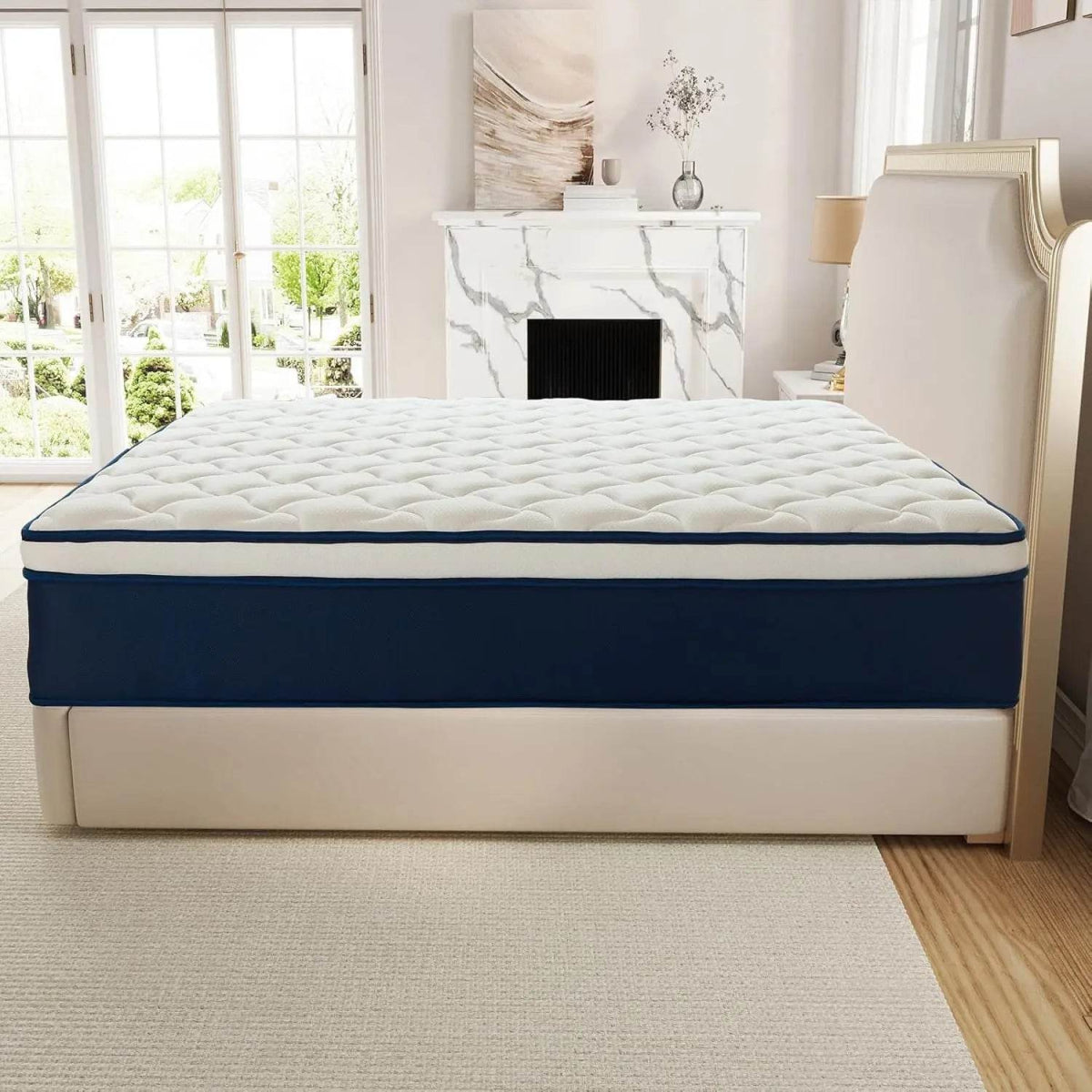 Medium Gel Memory Foam Hybrid Mattress With Pocket Springs - Omega Lifestyles