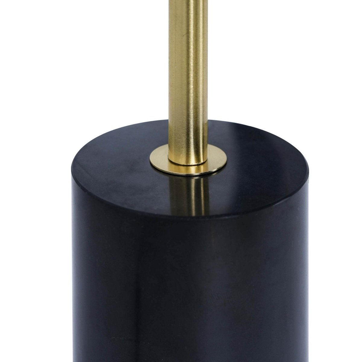 Modern Black Marble Base Drum Shade Table Lamp - Sleep Galleria