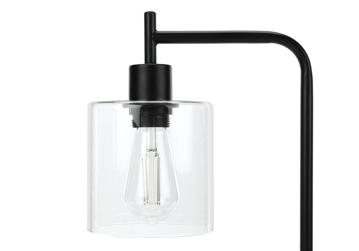 Modern Black Metal Table Lamp With USB Port - Sleep Galleria