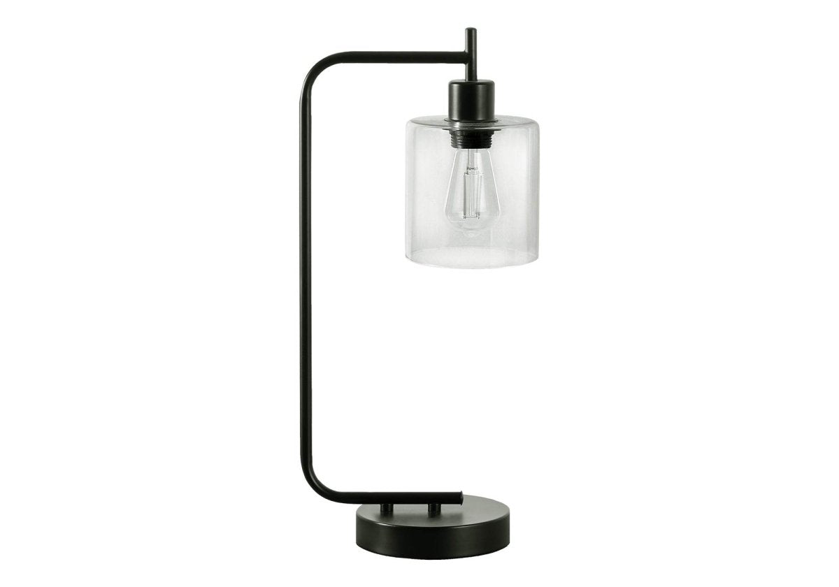 Modern Black Metal Table Lamp With USB Port - Sleep Galleria