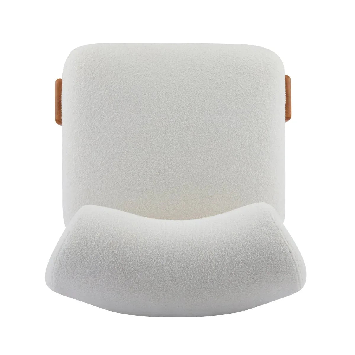 Modern Boucle Lounge Chair With Solid Wood Frame - Omega Lifestyles