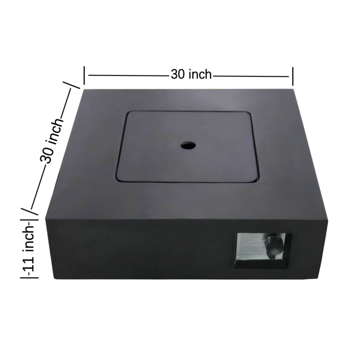 Modern Concrete Propane Natural Gas Outdoor Fire Pit Table - Omega Lifestyles