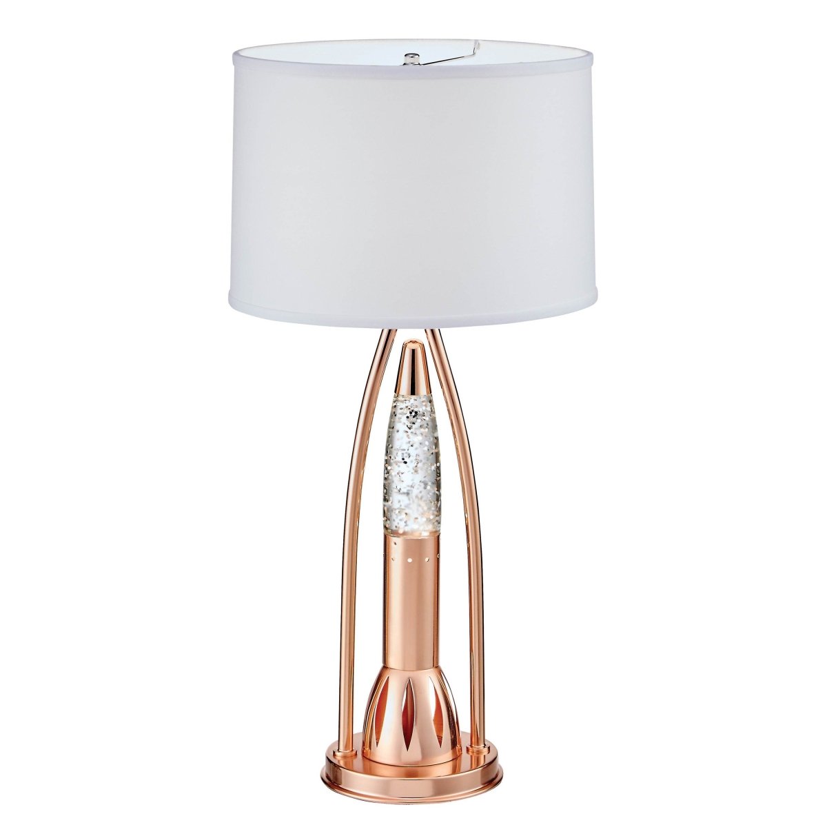 Modern Copper Finish Water Dancing Table Lamp - Sleep Galleria