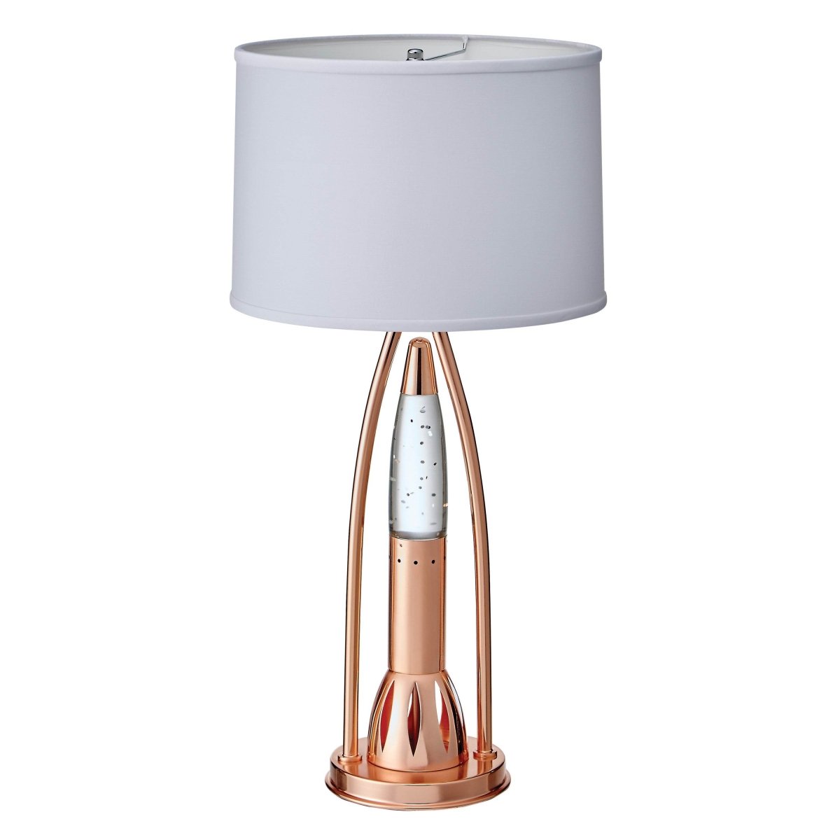 Modern Copper Finish Water Dancing Table Lamp - Sleep Galleria