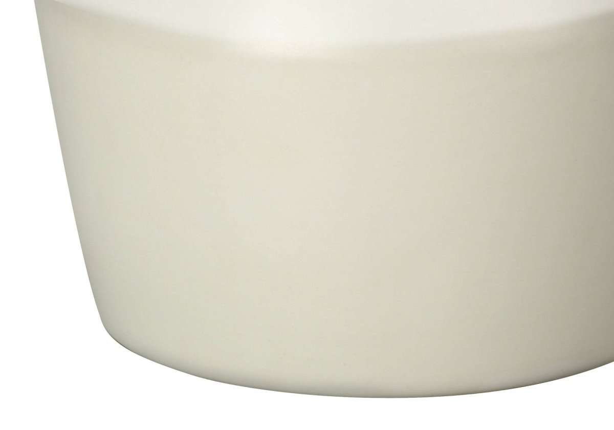 Modern Cream Ceramic Table Lamp With Ivory Shade - Sleep Galleria