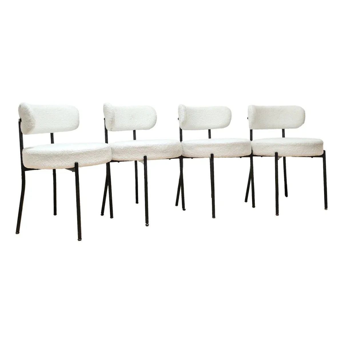 Modern Extendable MDF Metal Dining Table Set With Chairs - Omega Lifestyles