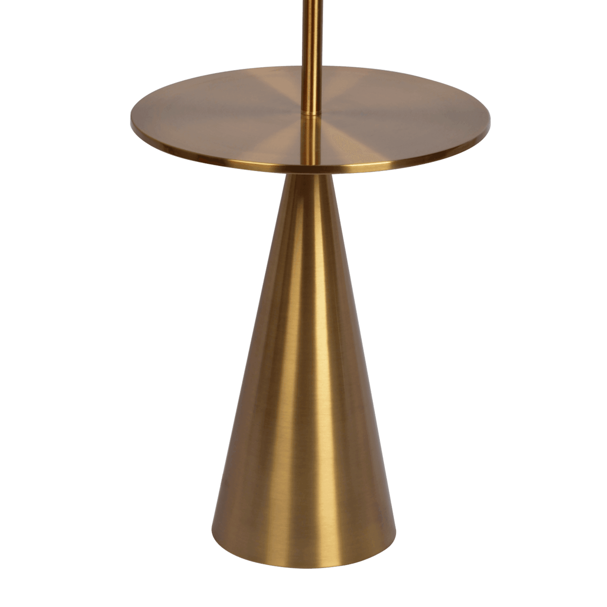 Modern Floor Lamp With Brass Accent Table - Sleep Galleria