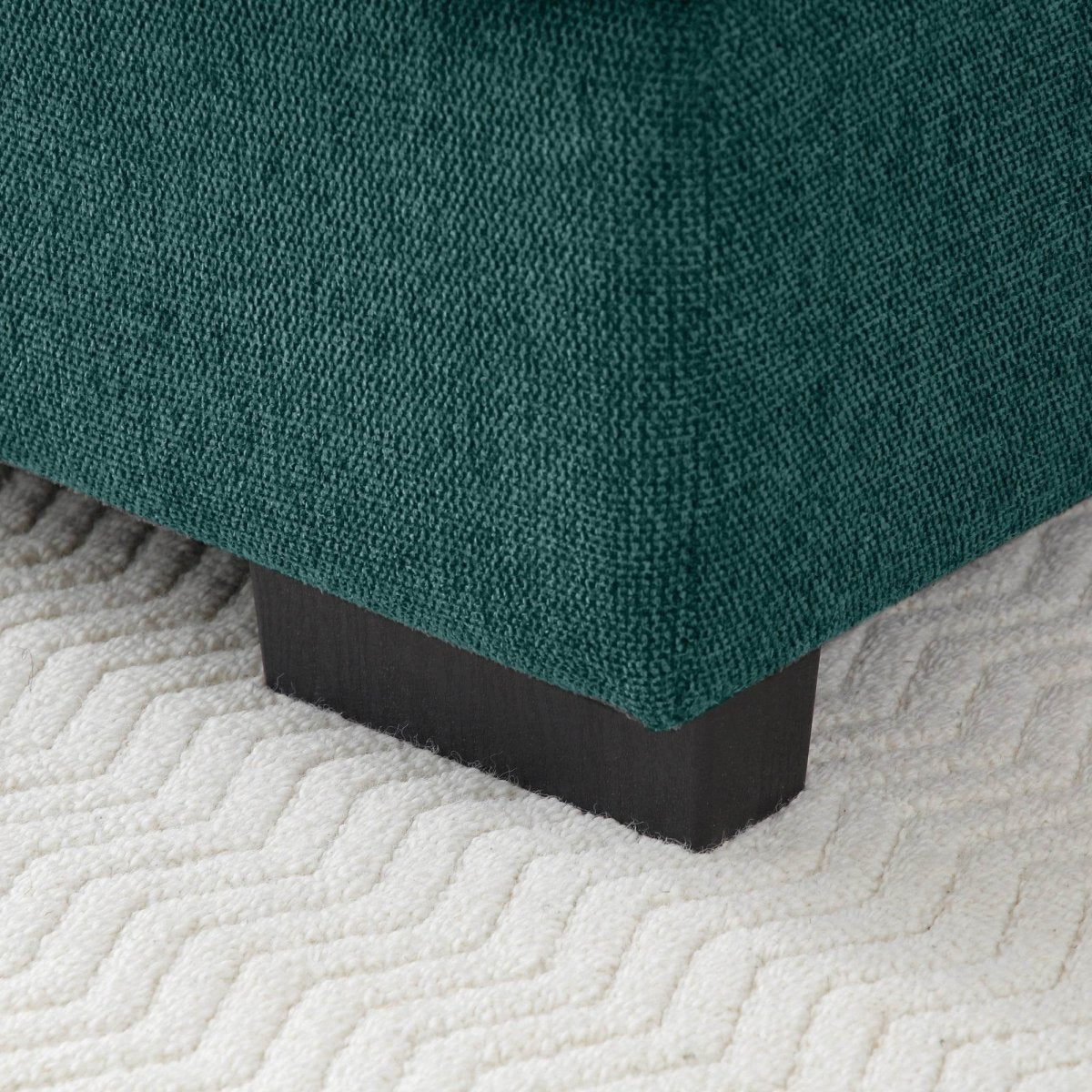 Modern Linen U - Shaped 6 - Seat Sofa With Console - Serenova - Omega Lifestyles