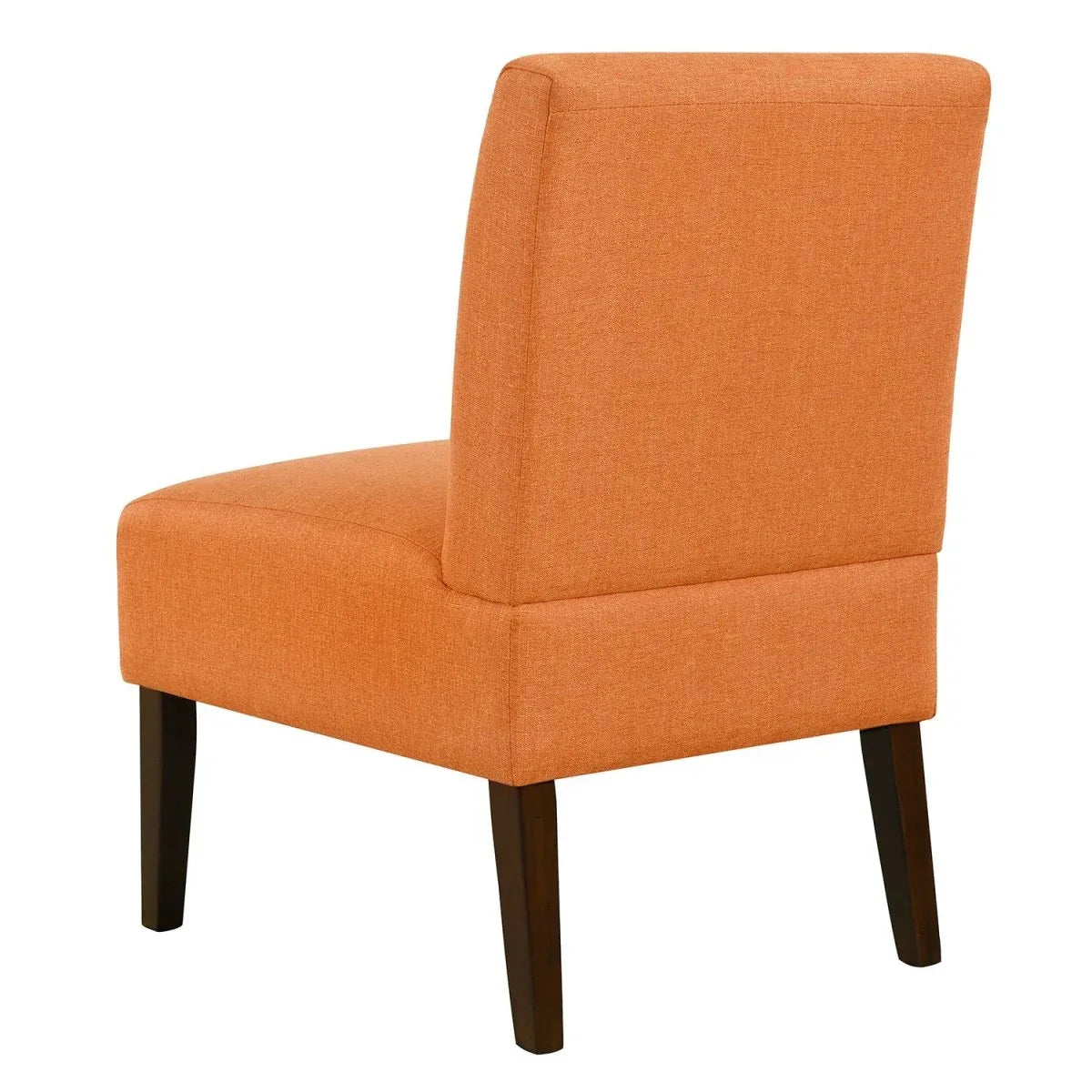 Modern Orange Armless Tufted Upholstered Accent Chair - Omega Lifestyles