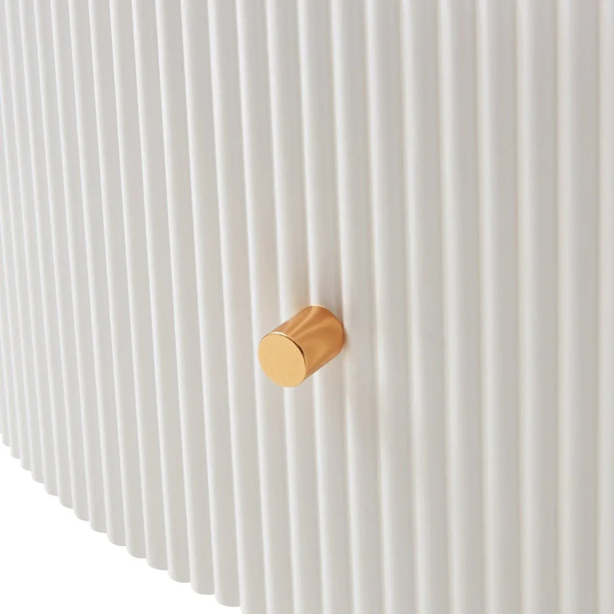 Modern Round Coffee Table With Marble Pattern And Drawers - Omega Lifestyles