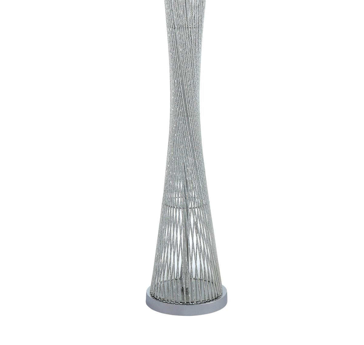 Modern Silver Finish LED Floor Lamp - Omega Lifestyles