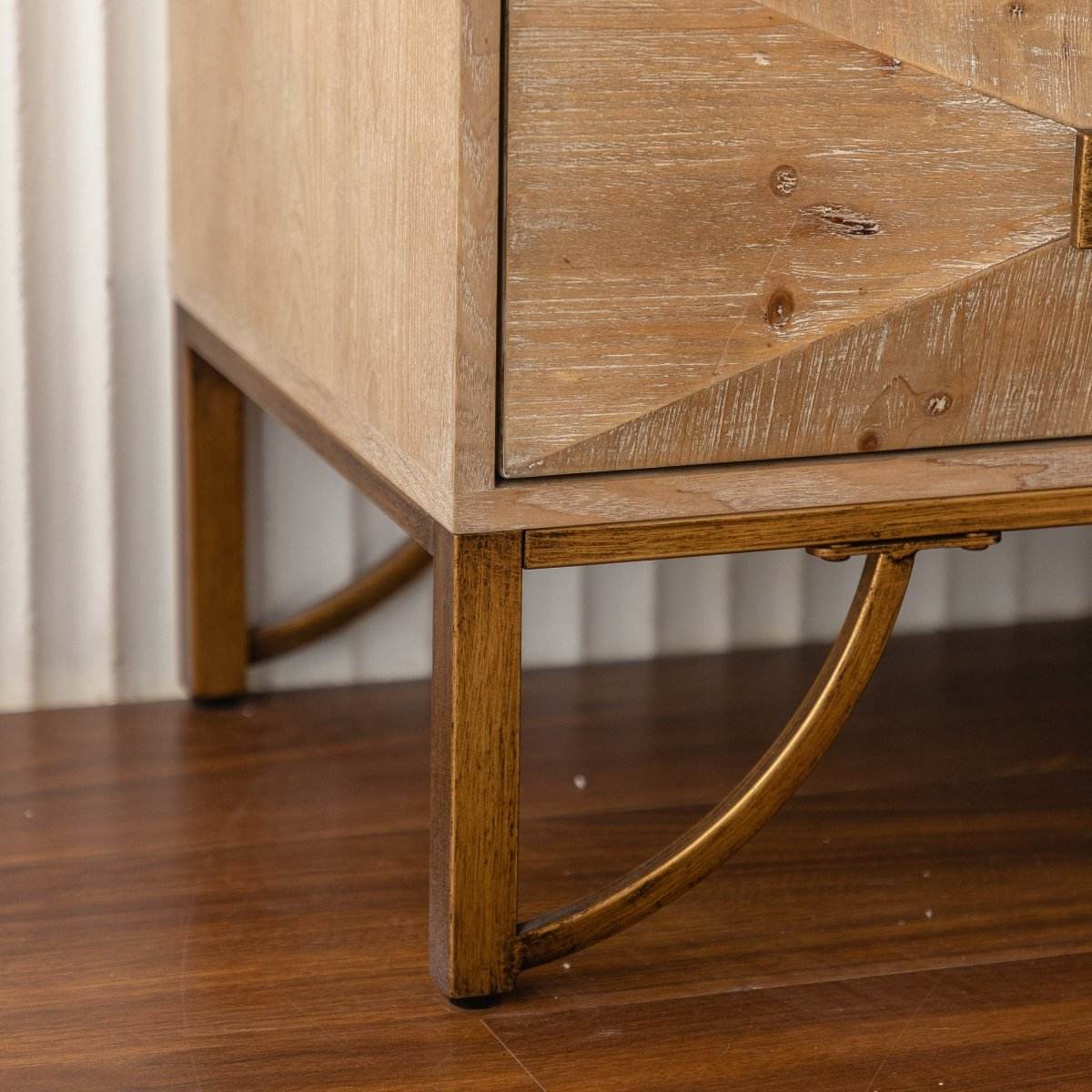 Modern Solid Wood 3-Drawer Dresser With Storage - Sleep Galleria