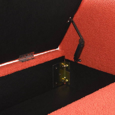 Modern Teddy Fabric Upholstered Storage Bench Seat - Sleep Galleria