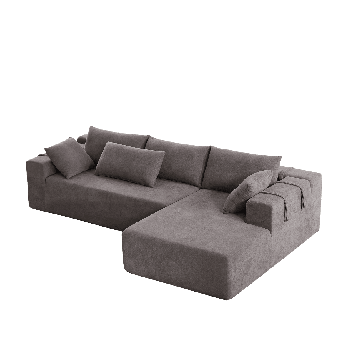 Modular Chenille Upholstered Convertible Sectional Sofa Set - Sleep Galleria