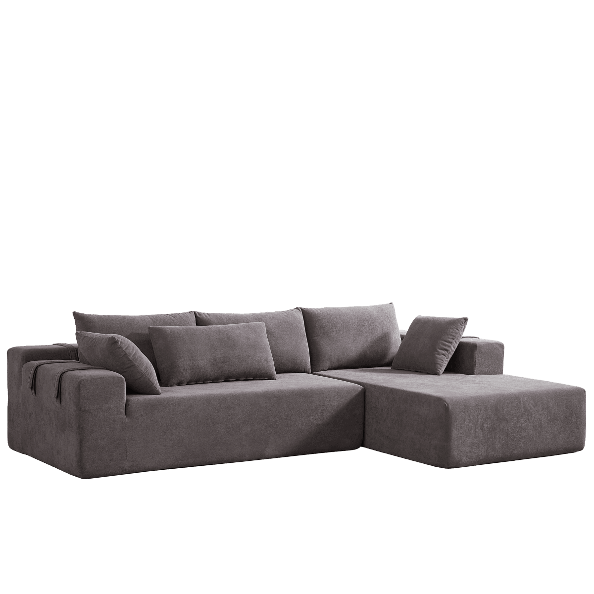 Modular Chenille Upholstered Convertible Sectional Sofa Set - Sleep Galleria