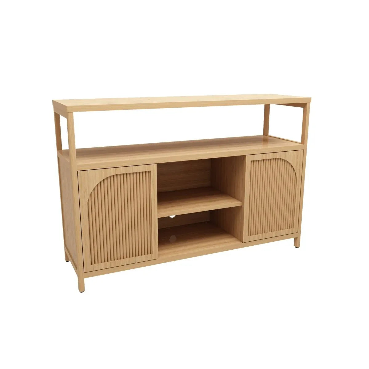 Natural Bamboo Bathroom Storage Sideboard Cabinet - Omega Lifestyles