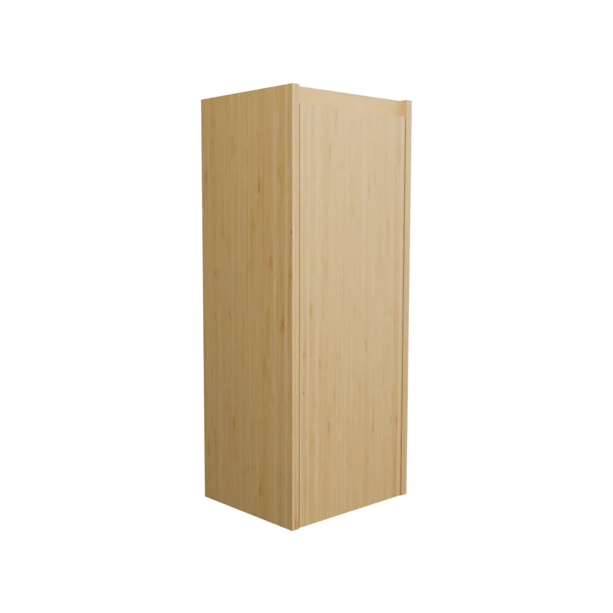 Natural Bamboo Large Capacity Floating Side Cabinet - Omega Lifestyles