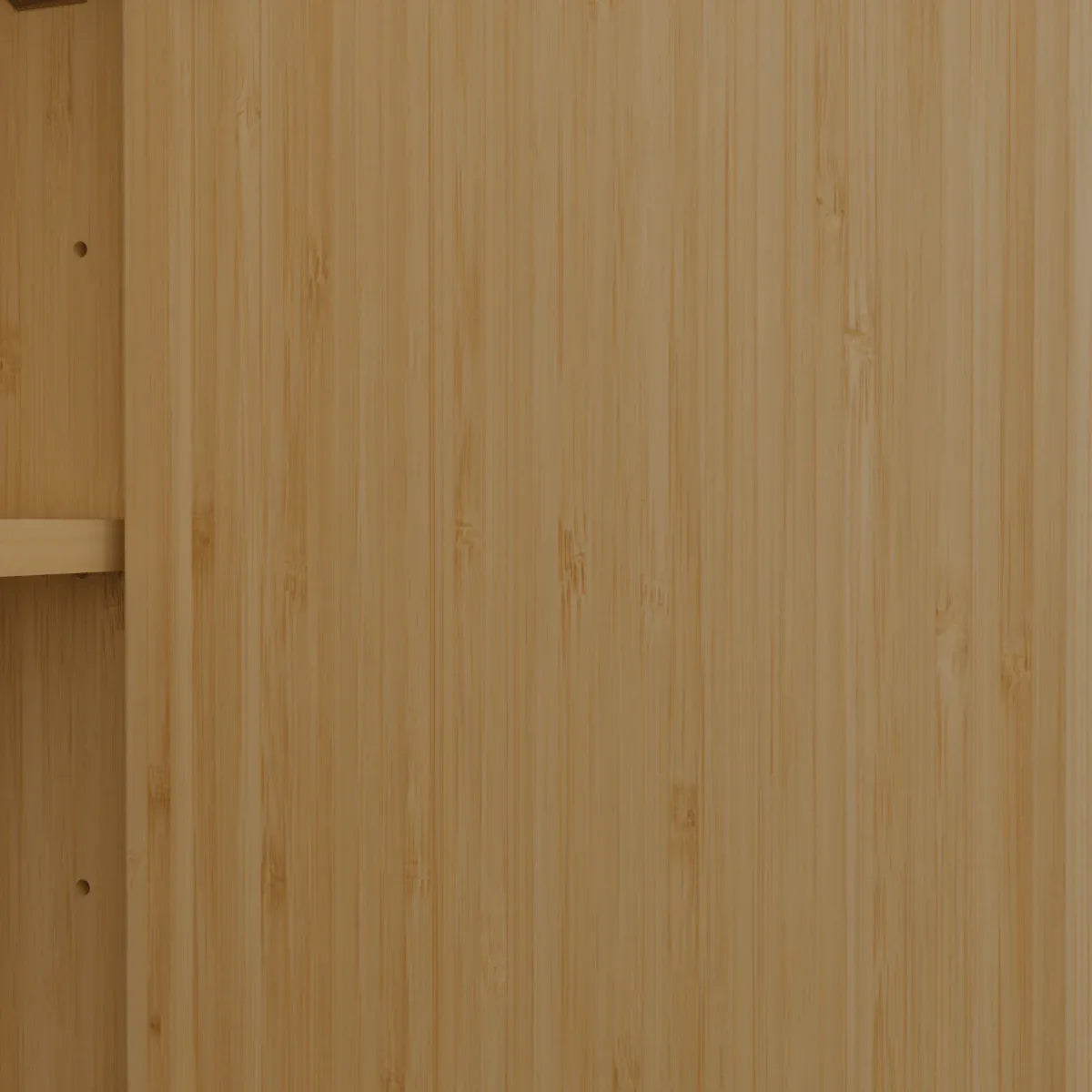 Natural Bamboo Large Capacity Floating Side Cabinet - Omega Lifestyles