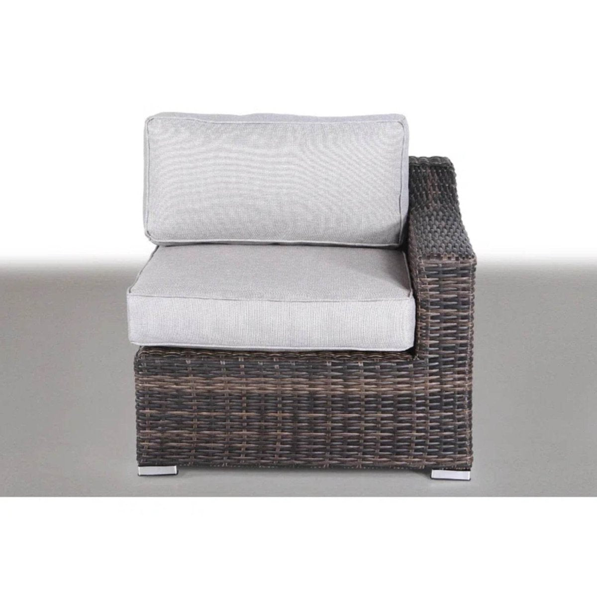 Outdoor 4 - Person Modular Resin Wicker Sectional Seating Set - Serenova - Omega Lifestyles