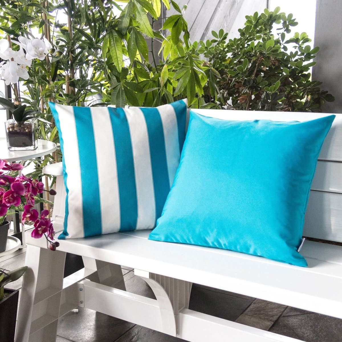 Outdoor Aqua Weather Resistant 20x20 Polyester Pillow - Serenova - Omega Lifestyles