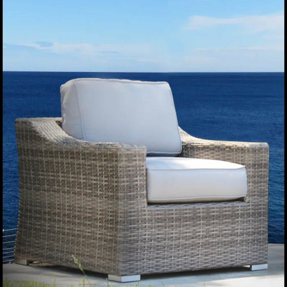 Outdoor Wicker Patio Seating Group With Cushions - Serenova - Omega Lifestyles