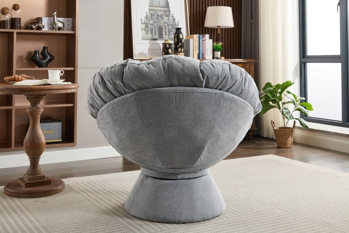 Oversized 360-Degree Swivel Chenille Accent Chair - Sleep Galleria