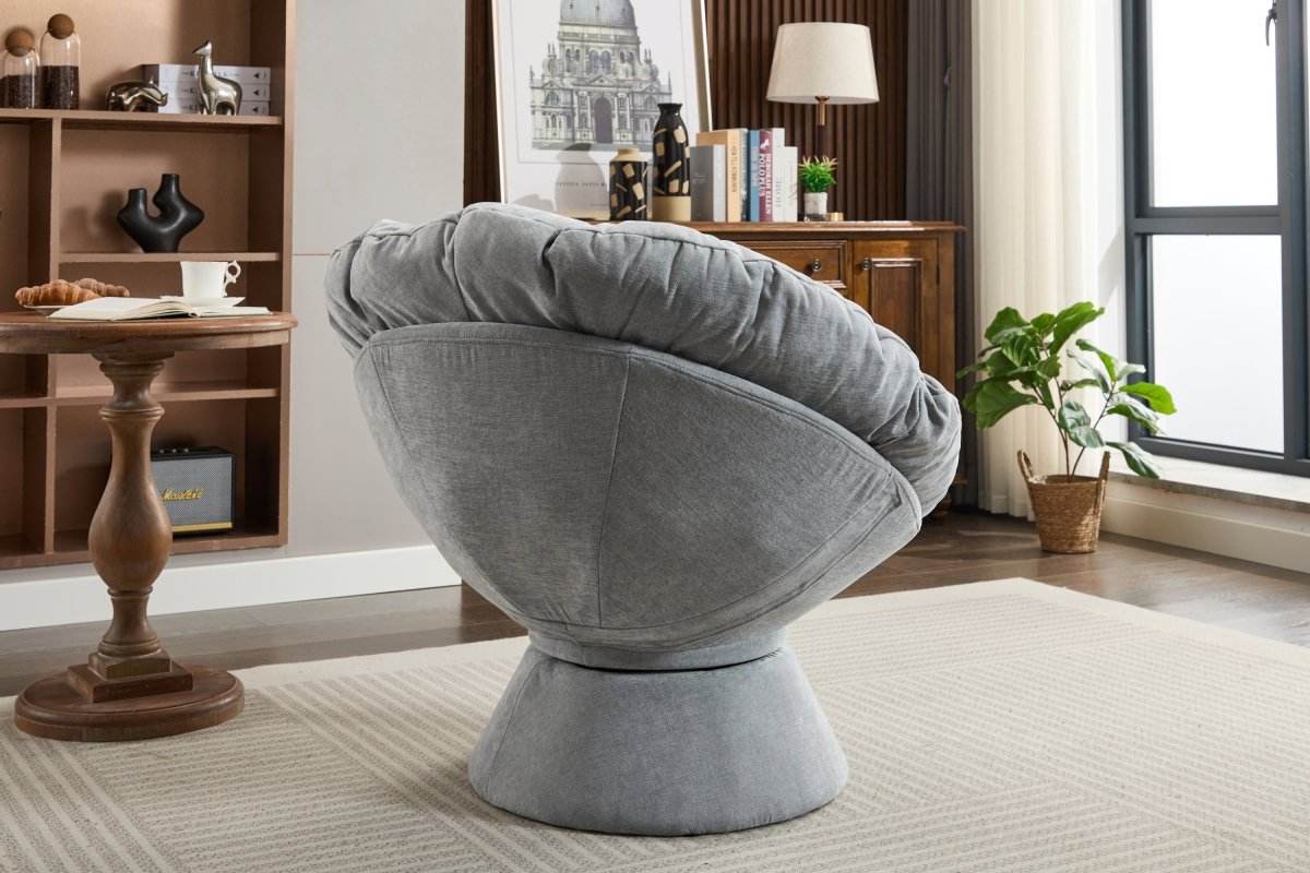 Oversized 360-Degree Swivel Chenille Accent Chair - Sleep Galleria
