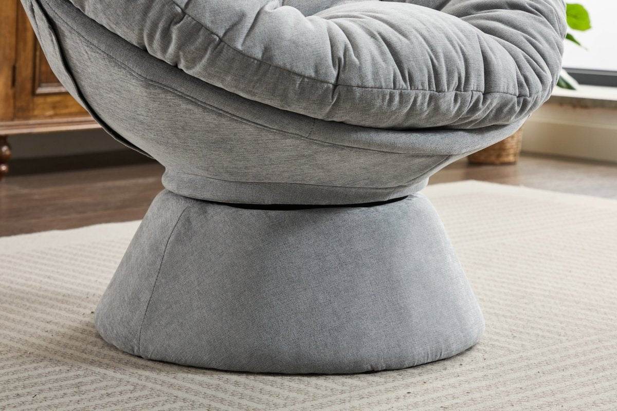 Oversized 360-Degree Swivel Chenille Accent Chair - Sleep Galleria