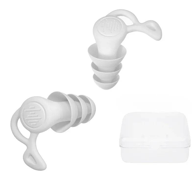 Pair Of 3-Layer Silicone Waterproof Earplugs For Sleeping - Sleep Galleria