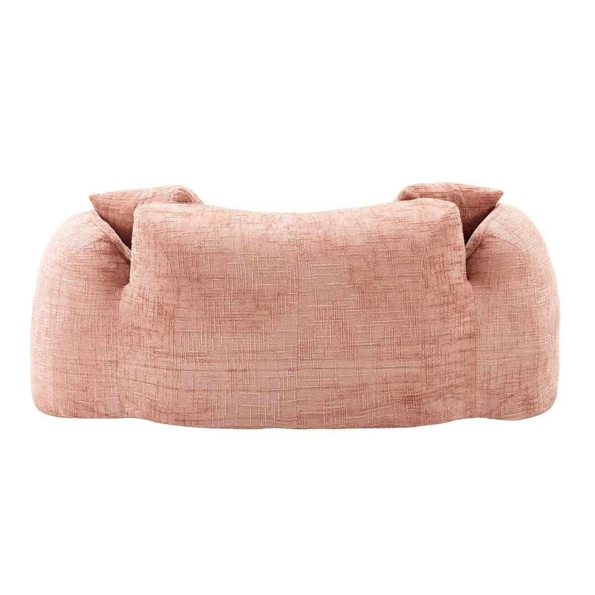 Pink Chenille Foam Spring Two-Seater Sofa With Pillows - Omega Lifestyles