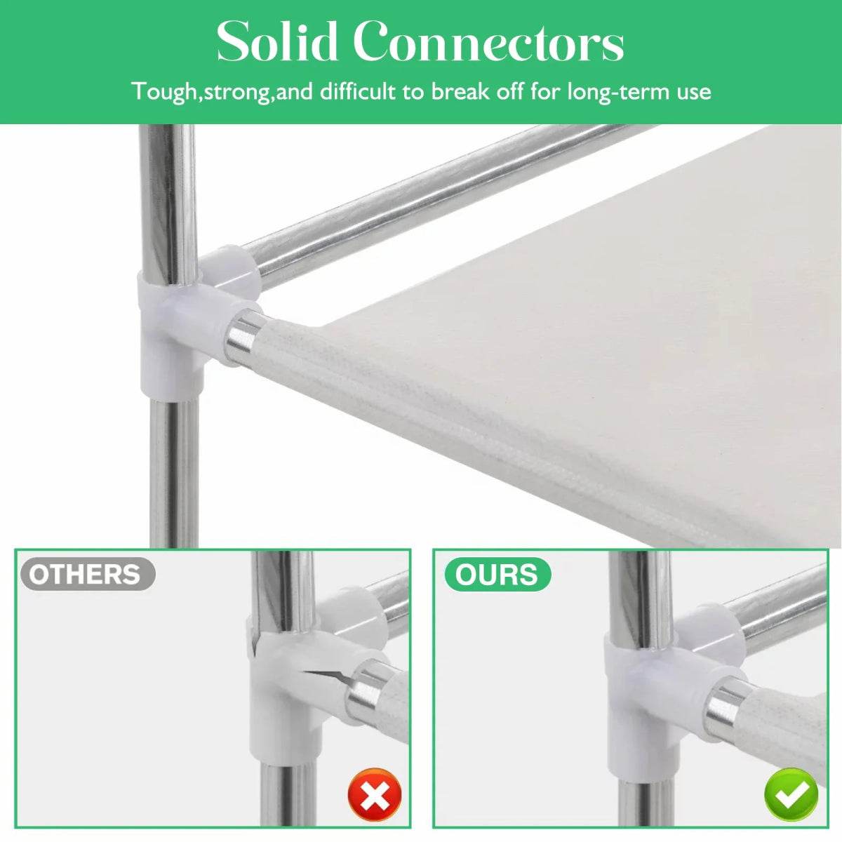 Portable Fabric Closet Organizer Wardrobe Storage Rack - Omega Lifestyles