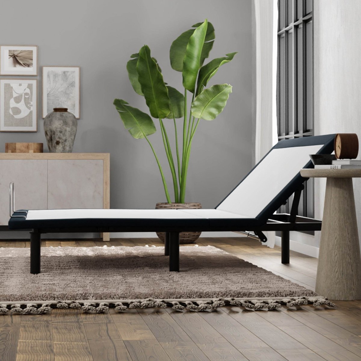 Queen Adjustable Base Metal Frame With Wired Remote - Serenova - Omega Lifestyles