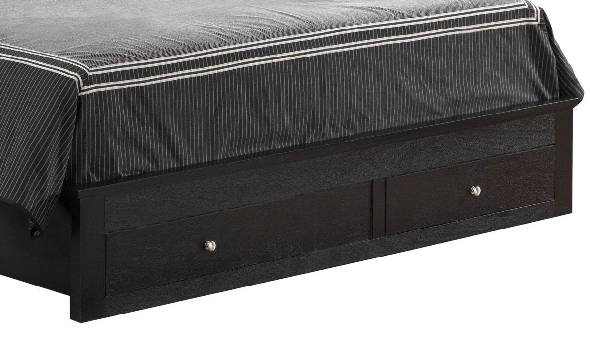 Queen Elegant Black Storage Bed Frame - Serenova - Omega Lifestyles
