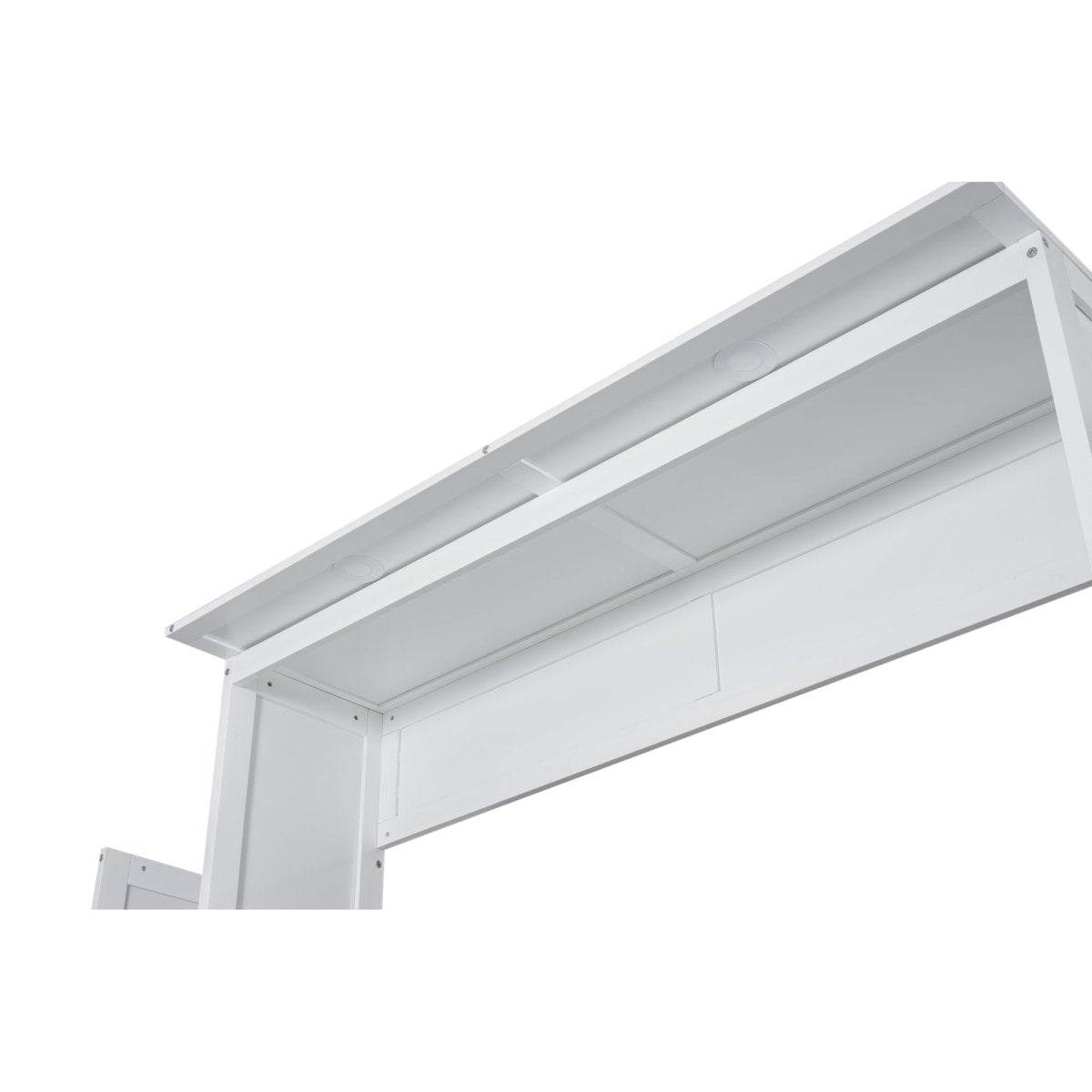 Queen Murphy Wall Bed With Shelves And LED Lights - Sleep Galleria